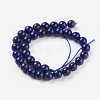 Natural Lapis Lazuli Beads Strands G-G087-6mm-2