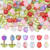 DIY Tulip Flower Lampwork & Glass Pendants Making Kits DIY-AR0004-77-1