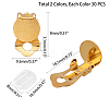 Brass Clip-on Earring Settings KK-PH0035-76-2