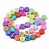 Handmade Polymer Clay Bead Strands CLAY-SZ0001-89-2
