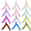 12Pcs Polyester Ribbon Bookmarks AJEW-CA00024-1