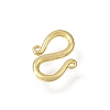Brass S-Hook Clasps KK-CBA0DF0-13G-2