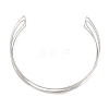 Rack Plating Brass Open Cuff Choker Necklaces BJEW-Q350-03P-1