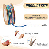 2 Rolls Segment Dyed Cotton Twisted String Cord OCOR-TA0002-95C-4