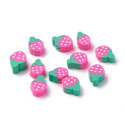 Handmade Polymer Clay Beads X-CLAY-R069-01G-1