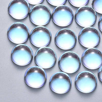 Transparent Glass Cabochons X-GLAA-S190-013A-B01-1