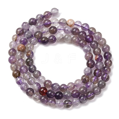 Natural Chevron Amethyst Beads Strands G-K256-51-4mm-1