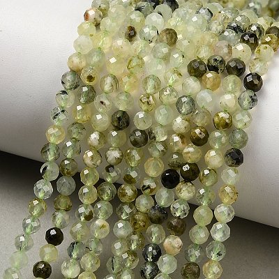 Natural Prehnite Beads Strands G-F838-A01-4mm-1