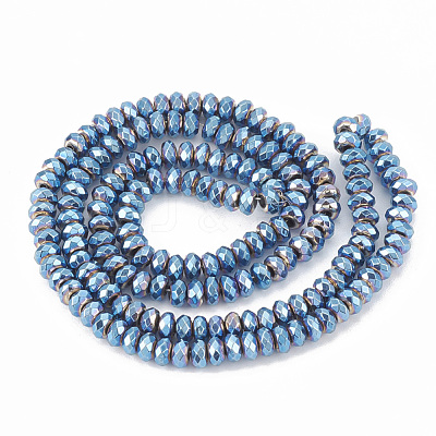 Electroplate Non-magnetic Synthetic Hematite Beads Strands G-T061-154A-1