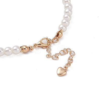 Brass Pave Clear Cubic Zirconia Star Link Chain Bracelets BJEW-M321-01C-1