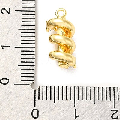 Brass Micro Pave Cubic Zirconia Pendants ZIRC-P113-01G-1