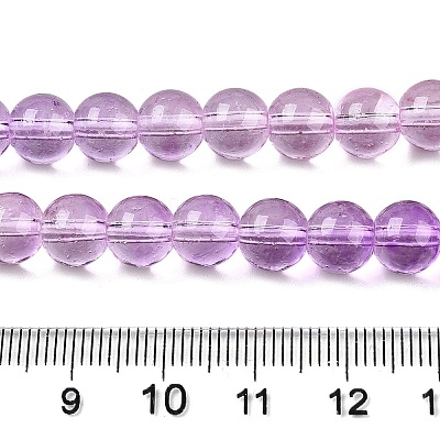 Baking Paint Transparent Glass Beads DGLA-M001-8mm-01-1