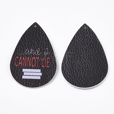 PU Leather Big Pendants FIND-R072-10-B03-1