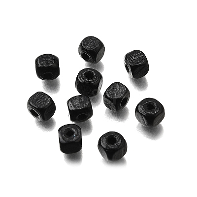 Spray Painted Wooden Beads WOOD-P021-01A-29-1