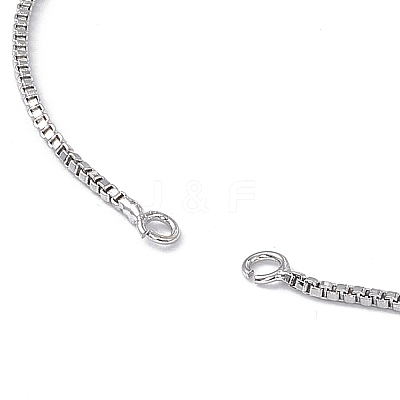 Brass Box Chains Slider Bracelet Makings KK-E068-VD012-1-1