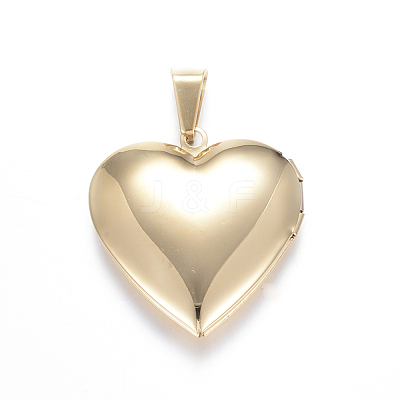 Ion Plating(IP) 316 Surgical Stainless Steel Locket Pendants STAS-N0016-03G-1