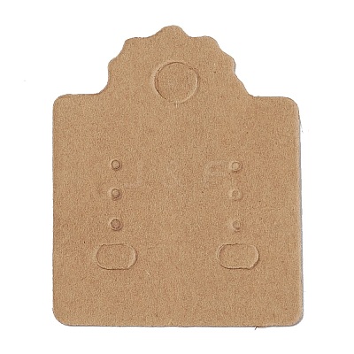 Kraft Paper Earring Display Cards CDIS-D005-06-1