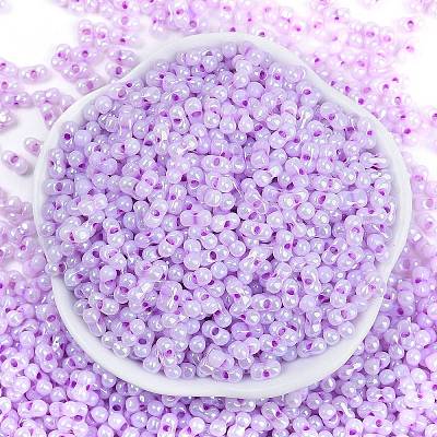 Lustered Glass Seed Beads SEED-K010-04A-1