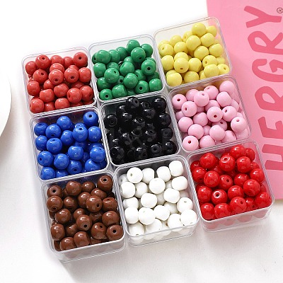 Opaque Acrylic Beads OACR-N138-13-1