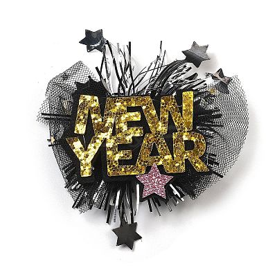 New Year's party Iron Hair Clip LS-OHAR-R102-01H-1