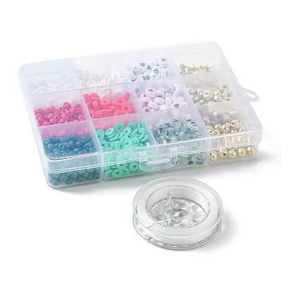 Christmas DIY Acrylic & CCB Plastic & Polymer Clay & Glass Beads Bracelets Jewelry Making Kits DIY-FS0006-22-1
