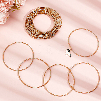 30Pcs Spring Bracelets TWIR-BBC0001-06KCG-1
