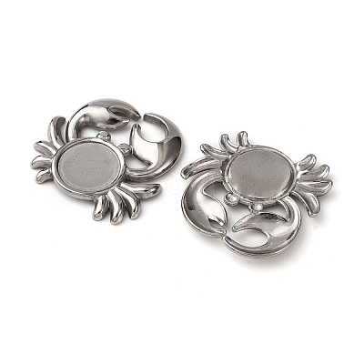 304 Stainless Steel Cabochon Settings STAS-P406-07P-1