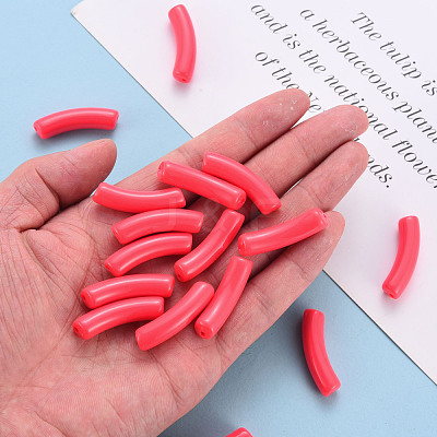 Opaque Acrylic Beads MACR-S372-002B-S008-1