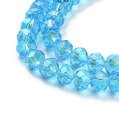 Electroplate Glass Beads Strands EGLA-A034-T10mm-L03-1