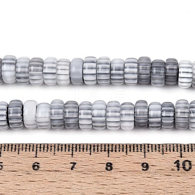 Handmade Millefiori Glass Beads Strands LAMP-T021-27B-03-1