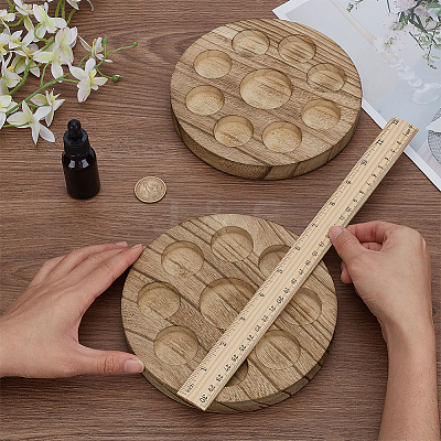 Wood Essential Oil Bottle Holder WOOD-WH0064-02-1