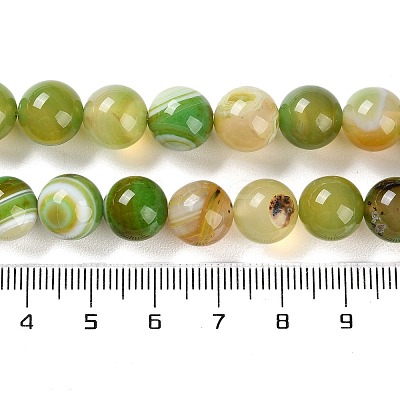 Natural Striped Agate/Banded Agate Beads Strands G-Z060-A01-C02-1