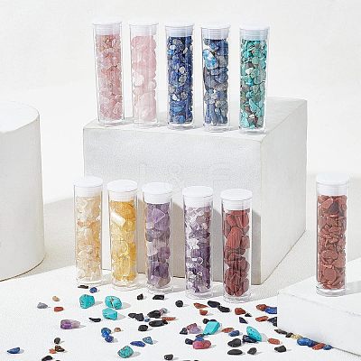 240G 12 Style Natural & Synthetic Mixed Gemstone Beads G-NB0003-23-1