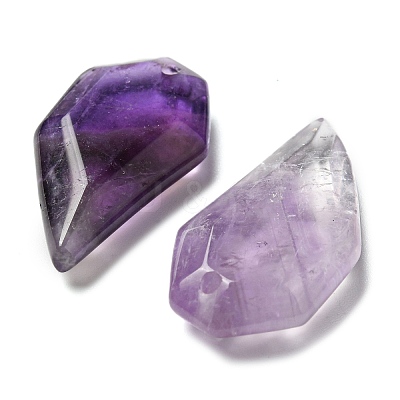 Natural Amethyst Pendants G-G052-A01-1