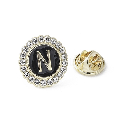 Letter Enamel Pins JEWB-S042-03N-G-1