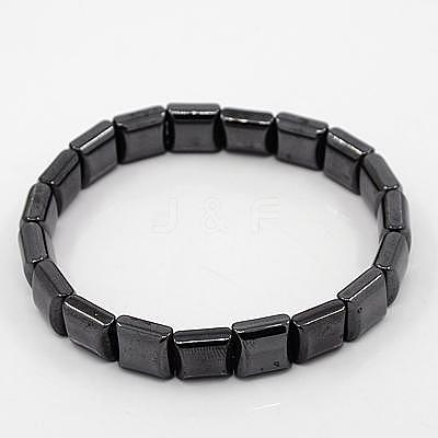 Fashionable Hematite Stretchy Bracelets BJEW-K007-09-1