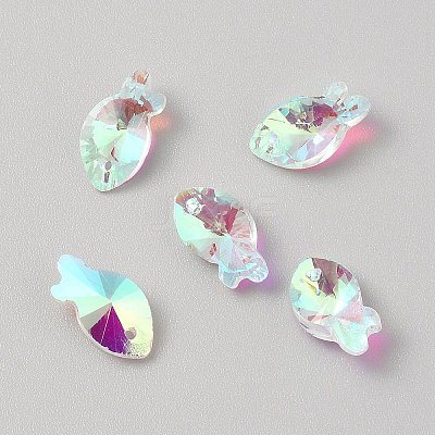 Glass Pendants FIND-WH0152-667C-1