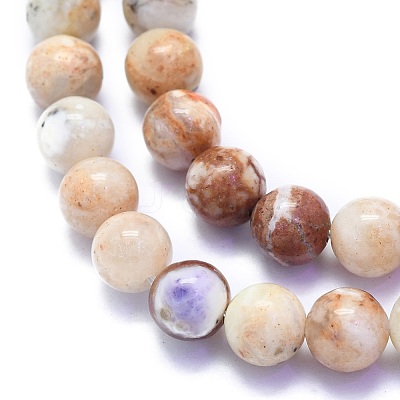 Natural Purple Opal Beads Strands G-K310-C16-8mm-1
