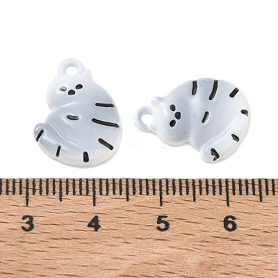 Spray Paint Alloy Pendants ENAM-K076-39A-1