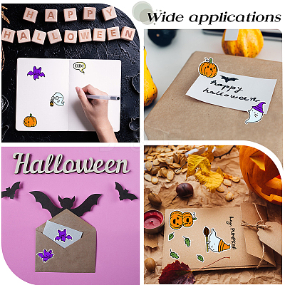 1Pc Halloween Theme PVC Plastic Clear Stamps DIY-CP0008-83-1