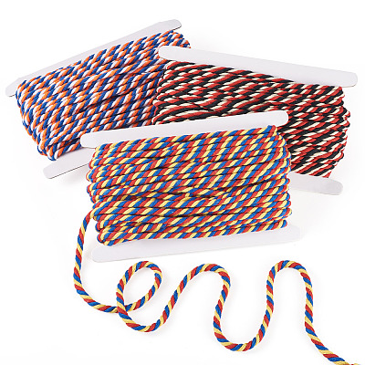 60M 3 Colors 3-Ply Twisted Macrame Polyester Cord OCOR-TA0003-48B-1