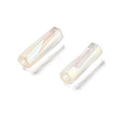 10G Ceylon Glass Twist Bugle Beads X-SEED-L012-01A-1