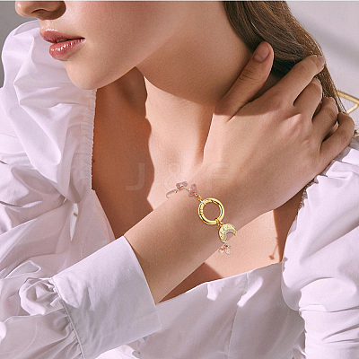 8Pcs 2 Styles Rack Plating Brass Spring Gate Rings KK-HS0001-69-1