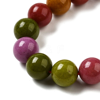 Dyed Natural Malaysia Jade Beads Strands G-G021-02B-18-1