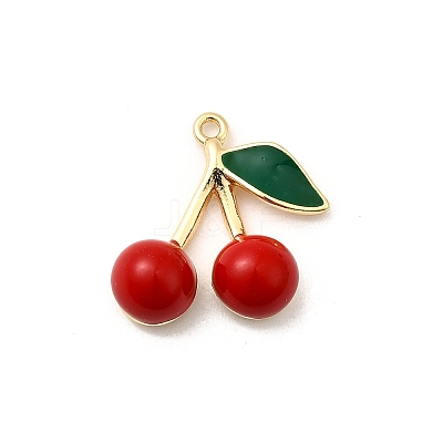 Brass Enamel Pendants KK-D408-03KCG-1