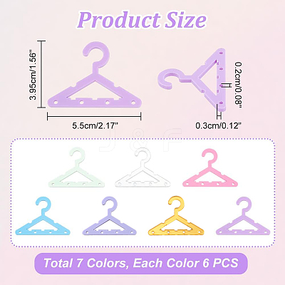 42Pcs 7 Colors Opaque & Transparent Acrylic Earring Display Accessories EDIS-PH0001-33-1