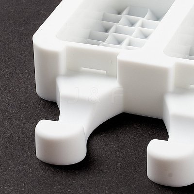 Food Grade DIY Rectangle Ice-cream Silicone Molds DIY-D062-05B-1