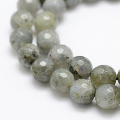 Natural Labradorite Beads Strands G-P322-28-8mm-1