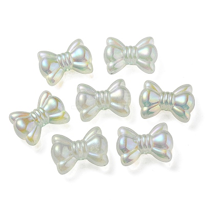 UV Plating Luminous Transparent Acrylic Beads OACR-P010-08A-1