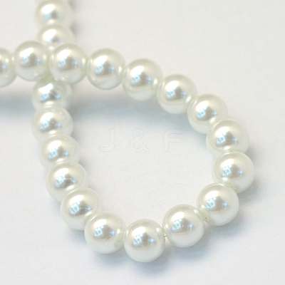 Baking Paint Glass Pearl Bead Strands HY-Q003-3mm-01-1